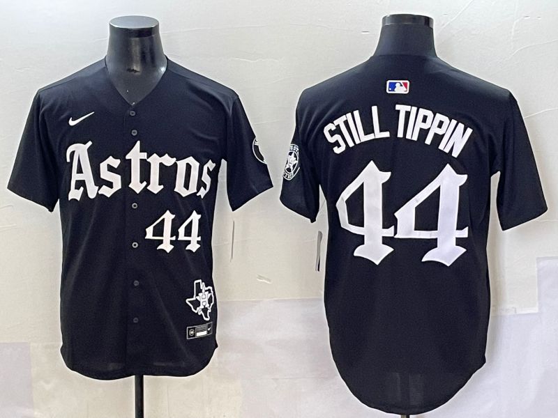Men 2025 Houston Astros 44 Still Tippin Black Five generations Joint Name Nike MLB Jersey style 15